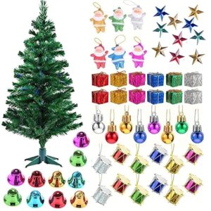 Christmas tree with 70+ Decorations Orniments