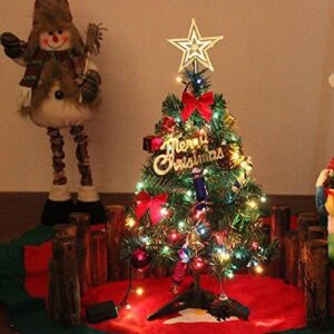 Tabletop Christmas Tree with Decoration Kit and Small Decoration, Mini Artificial Tree for Tabletop Decore